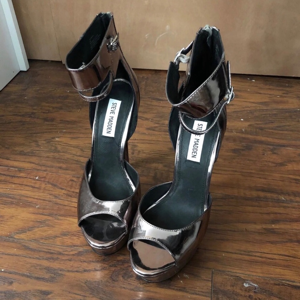 Steve Madden Metallic Platforms
